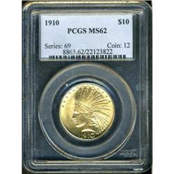 1910 $10 Indian PCGS MS62