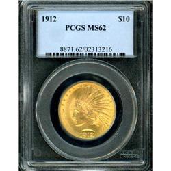1912 $10 Indian PCGS MS62