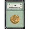 Image 1 : 1912 $10 Indian NTC AU58