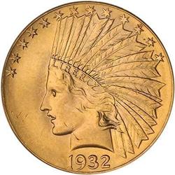 1932 $10 Indian PCGS MS63