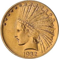 1932 $10 Indian RAW MS60