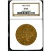 Image 1 : 1862-S $20 Liberty NGC XF45