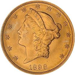 1898 $20 Liberty PCGS MS63