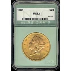 1900 $20 Liberty NTC MS62