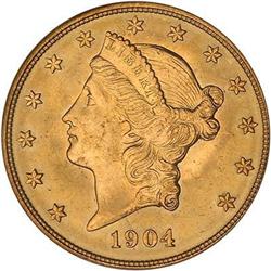 1904 $20 Liberty PCGS MS65