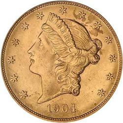 1904 $20 Liberty PCGS MS63