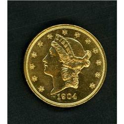 1904 $20 Liberty RAW Details of MS62 Net AU58PL