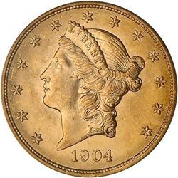 1904 $20 Liberty PCGS MS62