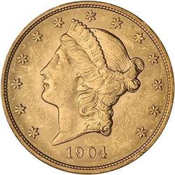 1904 $20 Liberty PCGS MS61