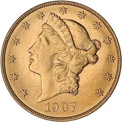 1907 $20 Liberty PCGS MS62