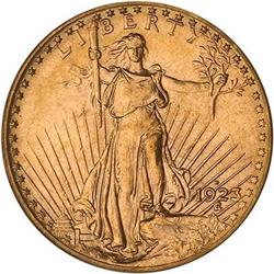 1923-D $20 St. Gaudens PCGS MS64