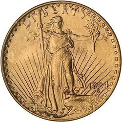 1924 $20 St. Gaudens PCGS MS63