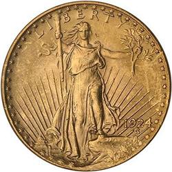 1924 $20 St. Gaudens PCGS MS63