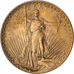 1924 $20 St. Gaudens PCGS MS63