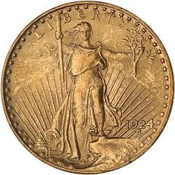 1924 $20 St. Gaudens PCGS MS62