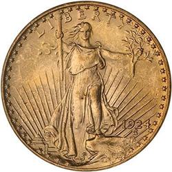 1924 $20 St. Gaudens PCGS MS62