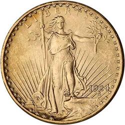 1924 $20 St. Gaudens RAW