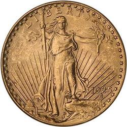 1925 $20 St. Gaudens PCGS MS62