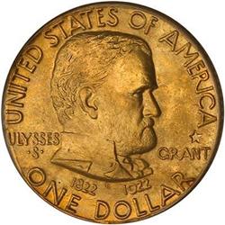 1922 Grant Gold Dollar, with star PCGS MS65