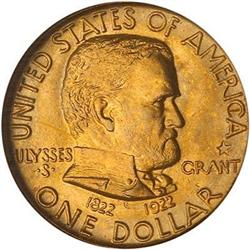 1922 Grant Gold Dollar, with star NGC MS65