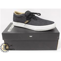 SUPRA CUBA BLACK/WHITE MENS SHOE SIZE 9