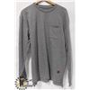 Image 1 : EKUMENIK MENS LIGHT GREY CREW NECK POCKET FRONT