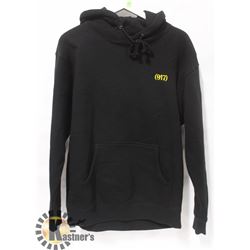 NINEONESEVEN BLACK MENS YELLOW LOGO PULLOVER