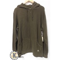 BRIXTON WASHED BROWN MENS PULLOVER HOODIE WITH