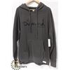 Image 1 : DIAMOND MENS DARK GREY LOGO PULLOVER HOODIE WITH