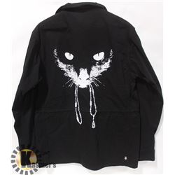 DIAMOND MENS BLACK ZIP UP POCKET FRONT JACKET