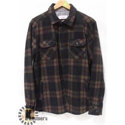 NIXON MENS PLAID WOOL BUTTON UP JACKET