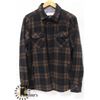 Image 1 : NIXON MENS PLAID WOOL BUTTON UP JACKET