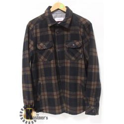 NIXON MENS PLAID WOOL BUTTON UP JACKET