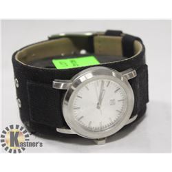 KR3W MENS BLACK RAZOR WATCH