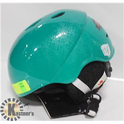 RED HIFI SIZE 57-59CM GREEN SNOW HELMET