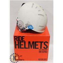 RIDE SNOWBOARDS WHITE LADIES WHITE HELMET