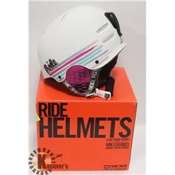 RIDE SNOWBOARDS WHITE LADIES WHITE HELMET