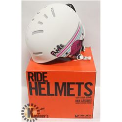 RIDE LADIES WHITE VOGUE SNOW HELMET