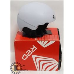 RED PRIME WHITE MATTE HELMET