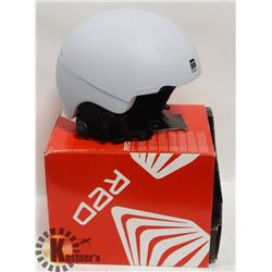 RED PRIME WHITE MATTE HELMET