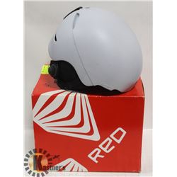 RED PRIME WHITE MATTE HELMET