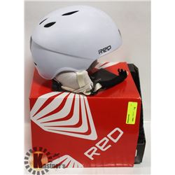 RED HIFI WHITE MATTE HELMET