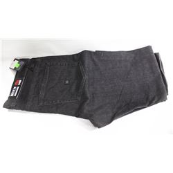 KR3W K-SLIM TRUE SLIM FIT MENS BLACK DENIM JEANS