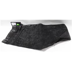 KR3W TRASHED BLACK K-SKINNY BLACK DENIM MENS PANTS