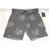 Image 1 : BRIXTON BARGE TRUNK BLACK/PINK MENS SHORTS