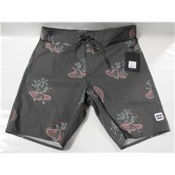 BRIXTON BARGE TRUNK BLACK/PINK MENS SHORTS