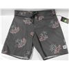 Image 1 : BRIXTON BARGE TRUNK BLACK/PINK MENS SHORTS