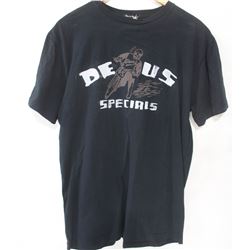 DEUS EX MACHINA MENS NAVY BLUE LOGO T-SHIRT