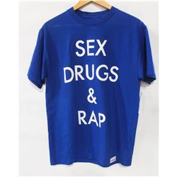 DIAMOND BLUE SEX DRUGS AND WRAP T-SHIRT