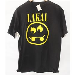 LAKAI MENS BLACK/YELLOW LOGO T-SHIRT